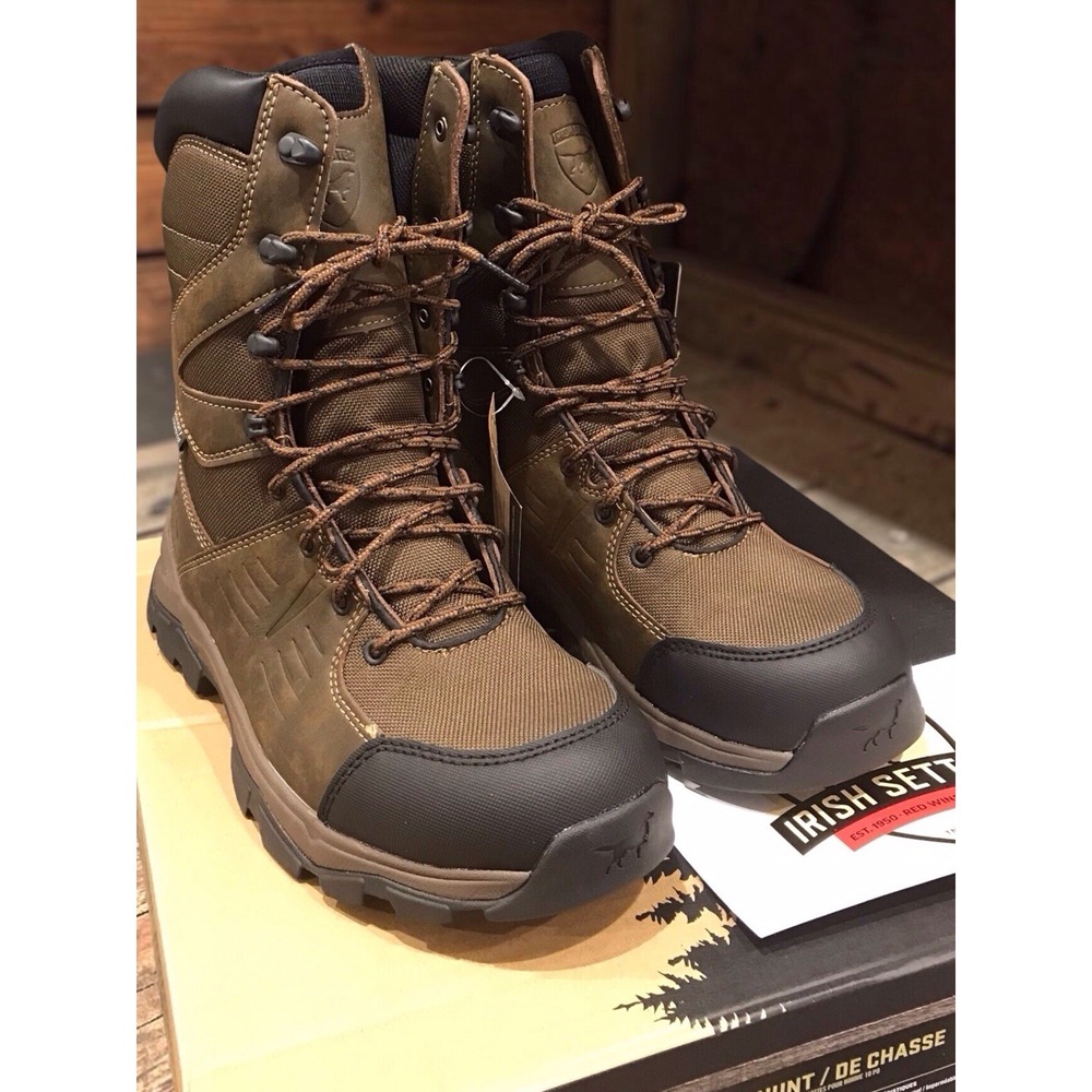 Irish Setter Terrain A2712 Men's 10 D Waterproof Hunting Boots Brown 10" NIB